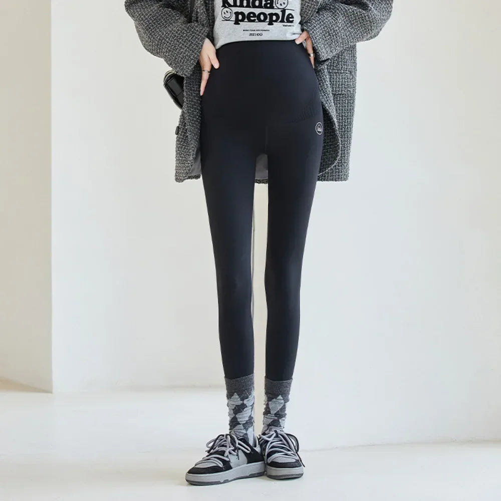 High Waist pregnancy Leggings Skinny Maternity clothes for pregnant women Belly Support Knitted Leggins Body Shaper Trousers