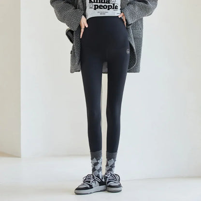 High Waist pregnancy Leggings Skinny Maternity clothes for pregnant women Belly Support Knitted Leggins Body Shaper Trousers