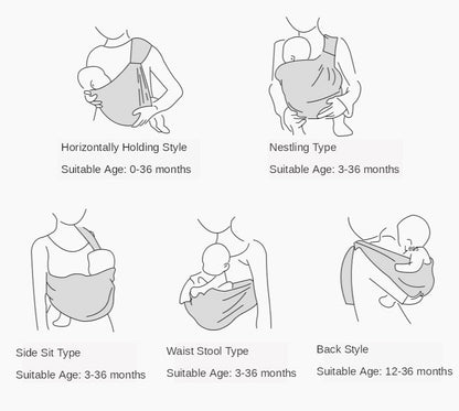 BabyWrap™  Écharpe pour nouveau-né à double usage |Maman